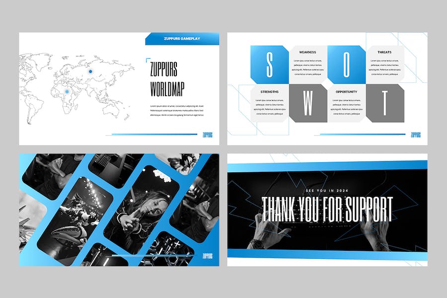 现代游戏开发设计方案PPT模板 - 顶尖PPT