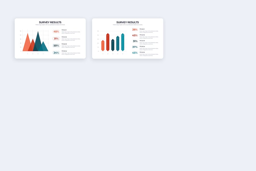 商业调查结果数据分析图形PPT模板 - 顶尖PPT
