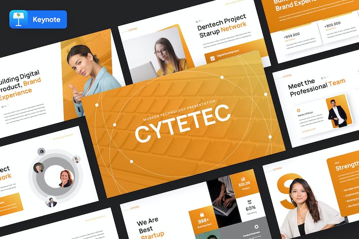 科技IT互联网创业项目推介Keynote模板 - 顶尖PPT