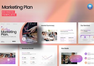 营销策划方案主题演讲Keynote模板 - 顶尖PPT