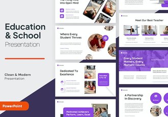 学校教育课程教学设计PPT模板 - 顶尖PPT