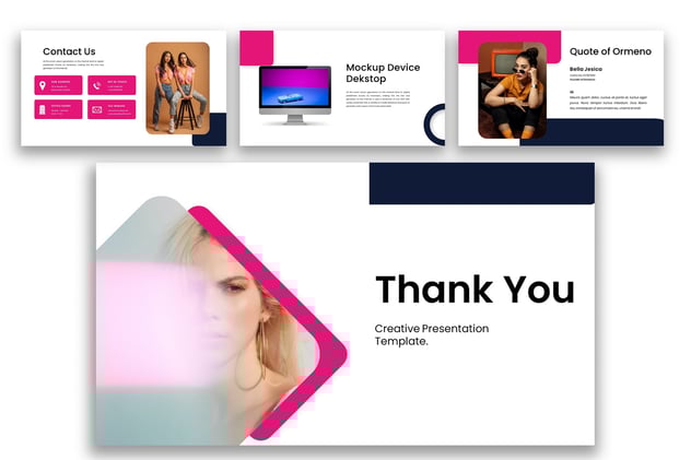 创意设计作品集展示PPT模板 - 顶尖PPT