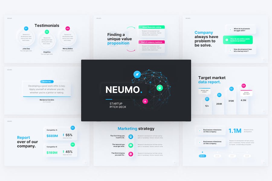 简约大气商业计划企业合作营销计划商务通用PPT模板 - 顶尖PPT