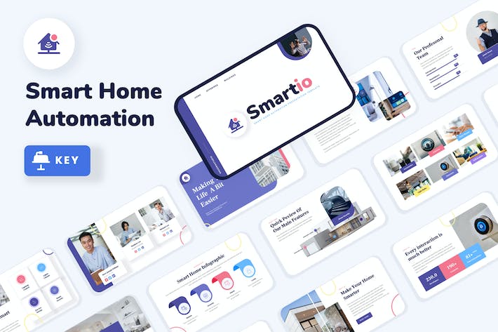 智能家居自动化keynote模板 - 顶尖PPT