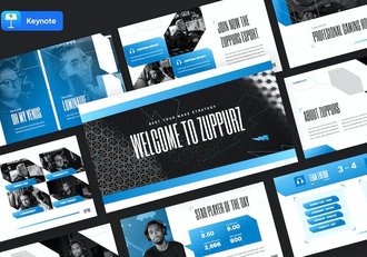 现代游戏设计讲述方案Keynote模板 - 顶尖PPT