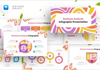 商业分析信息图形keynote模板 - 顶尖PPT
