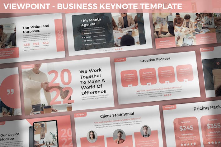 业务合作展示keynote模板 - 顶尖PPT