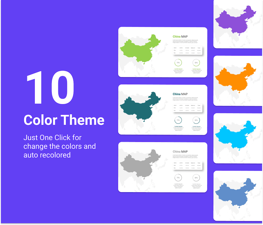 亚洲-地图-幻灯片-演示文稿-模板 - 顶尖PPT