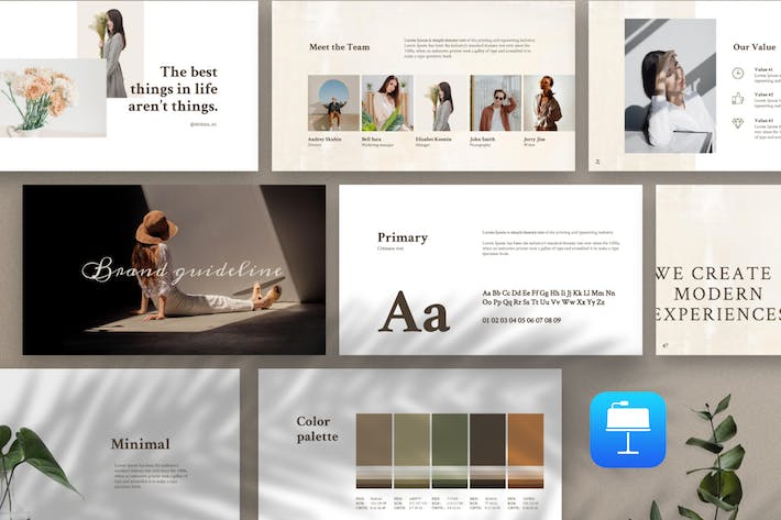 品牌推广指导方针keynote模板 - 顶尖PPT