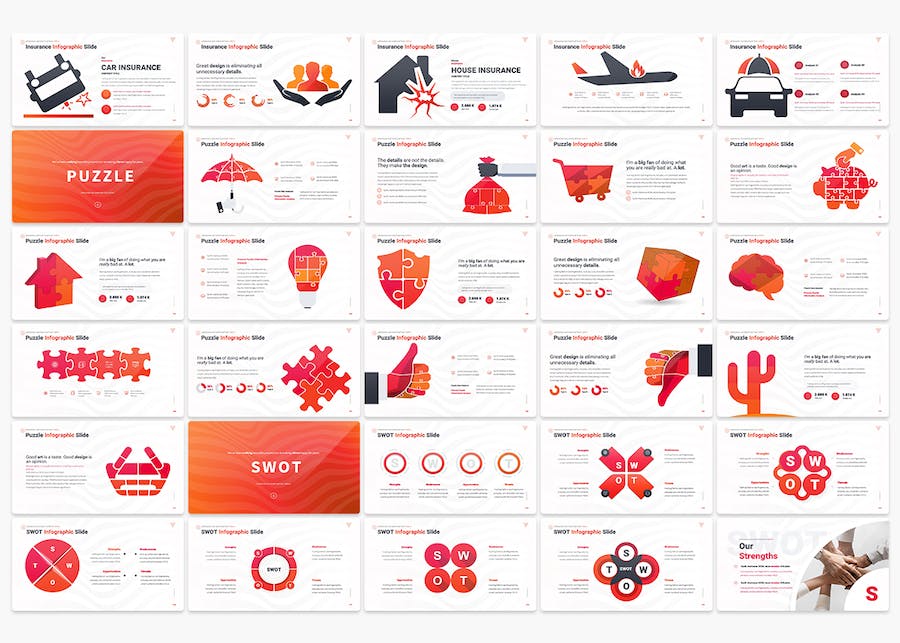 商业数据分析图形图表条形数据分析财务报告图表keynote模板 - 顶尖PPT
