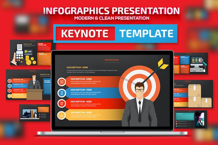 货币储蓄理财财务数据分析信息图表keynote模板 - 顶尖PPT