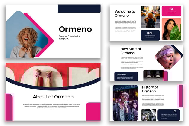 创意设计作品集展示PPT模板 - 顶尖PPT