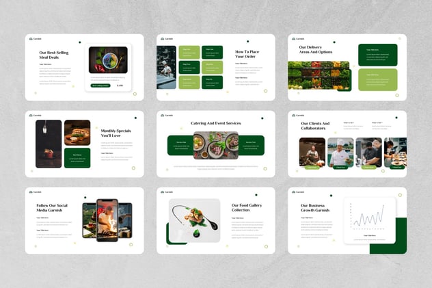 餐饮美食品牌推广营销方案Keynote模板 - 顶尖PPT