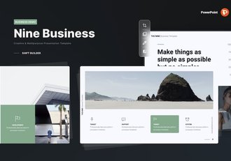 简约风格多用途商业商务PPT模板 - 顶尖PPT