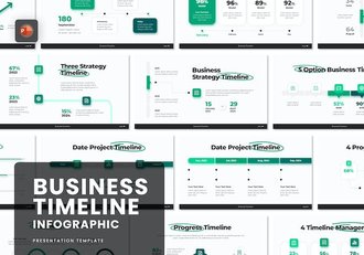 商业时间轴规划展示项目管理PPT模板 - 顶尖PPT