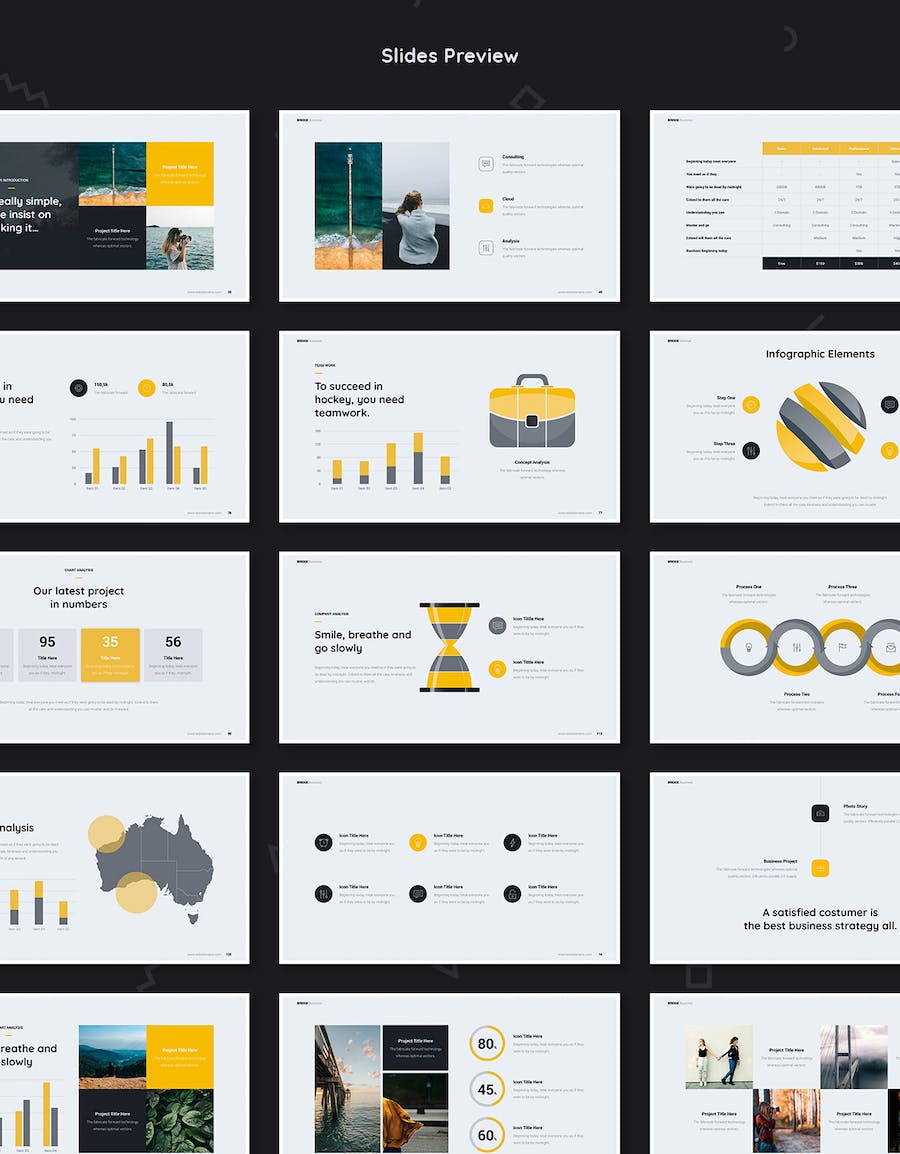业务合作商业融资项目数据分析通用keynote模板 - 顶尖PPT