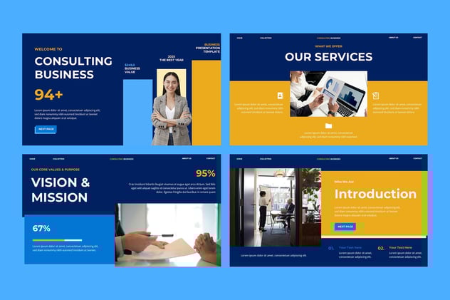 咨询业务PPT模板 - 顶尖PPT