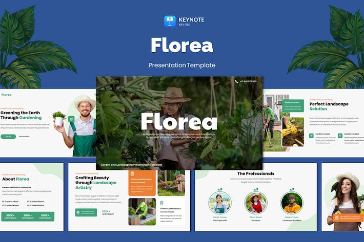 园林景观设计讲述展示方案规划实现Keynote模板 - 顶尖PPT