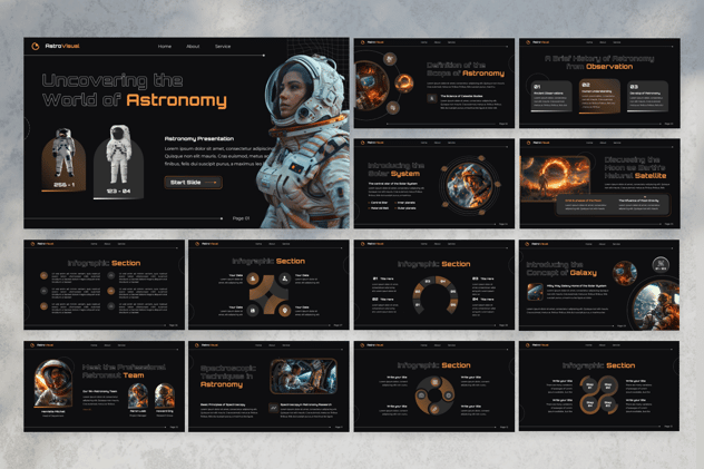 天文学与空间PPT模板 - 顶尖PPT