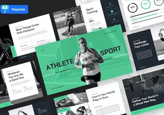 体育运动健身培训方案展示Keynote模板 - 顶尖PPT