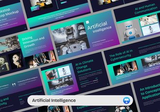ai人工智能动画生成keynote模板 - 顶尖PPT