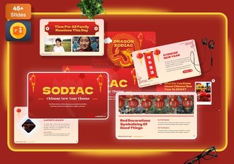 中国农历新年文化展示PPT模板 - 顶尖PPT