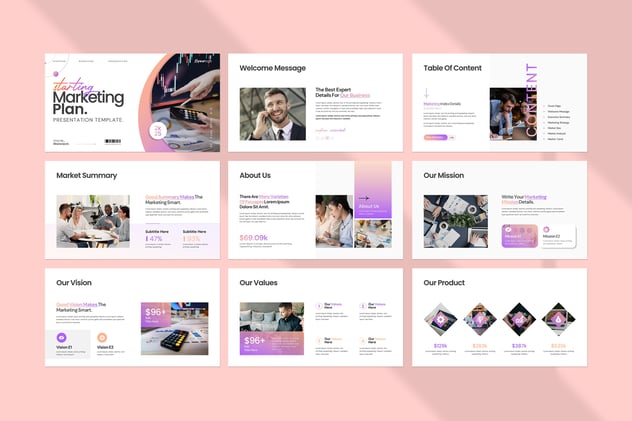 营销策划方案主题演讲Keynote模板 - 顶尖PPT