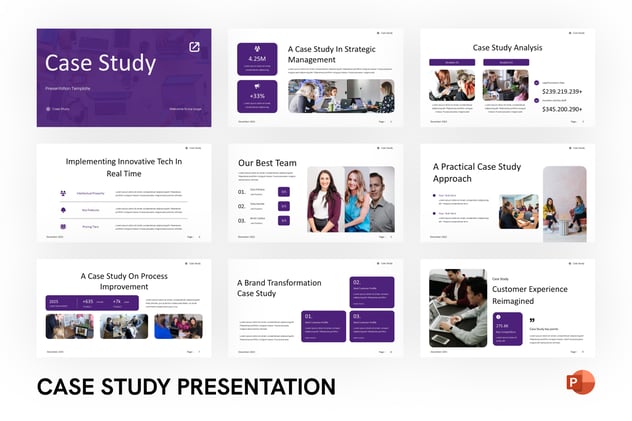 商业案例分析研究方案PPT模板 - 顶尖PPT