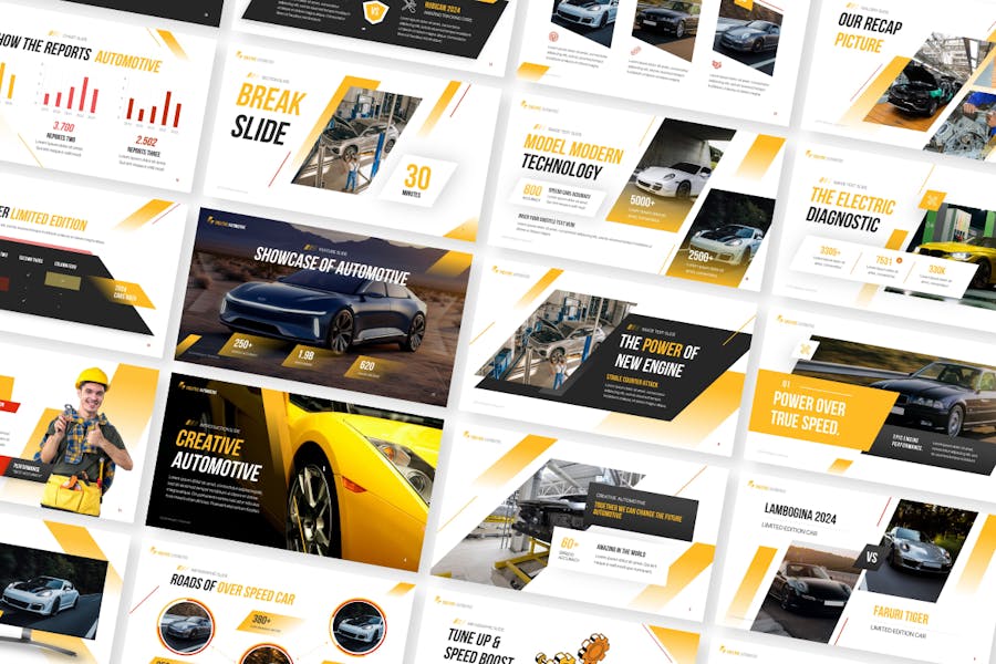 创意汽车展示PPT模板 - 顶尖PPT