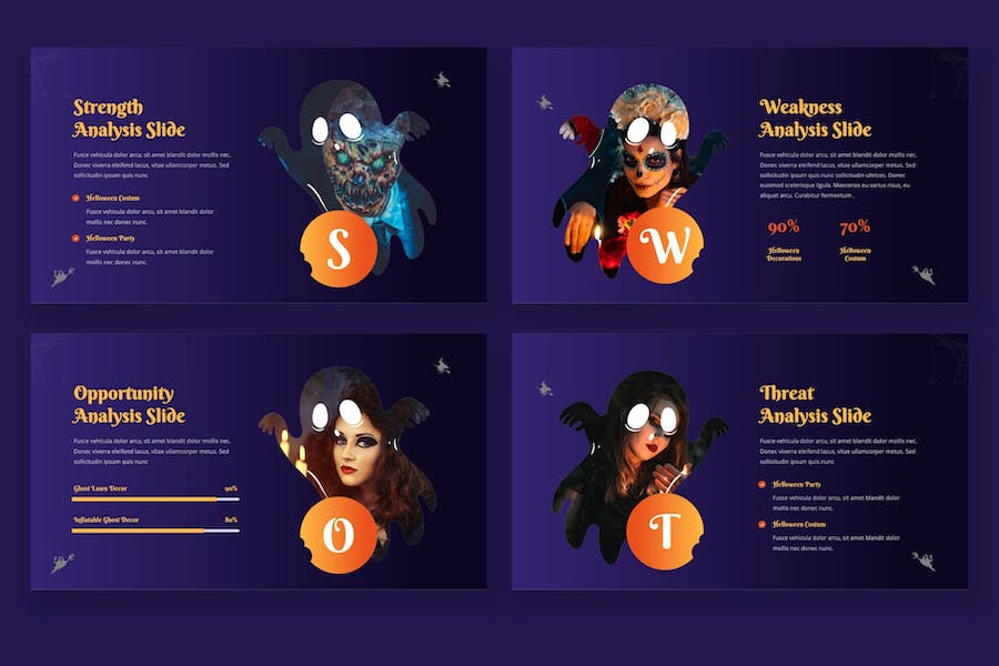 万圣节主题keynote模板 - 顶尖PPT