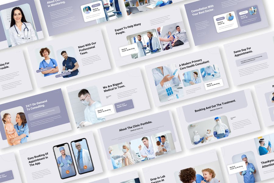 医疗体检项目流程介绍展示PPT模板 - 顶尖PPT