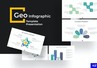 聚合信息图形keynote模板 - 顶尖PPT