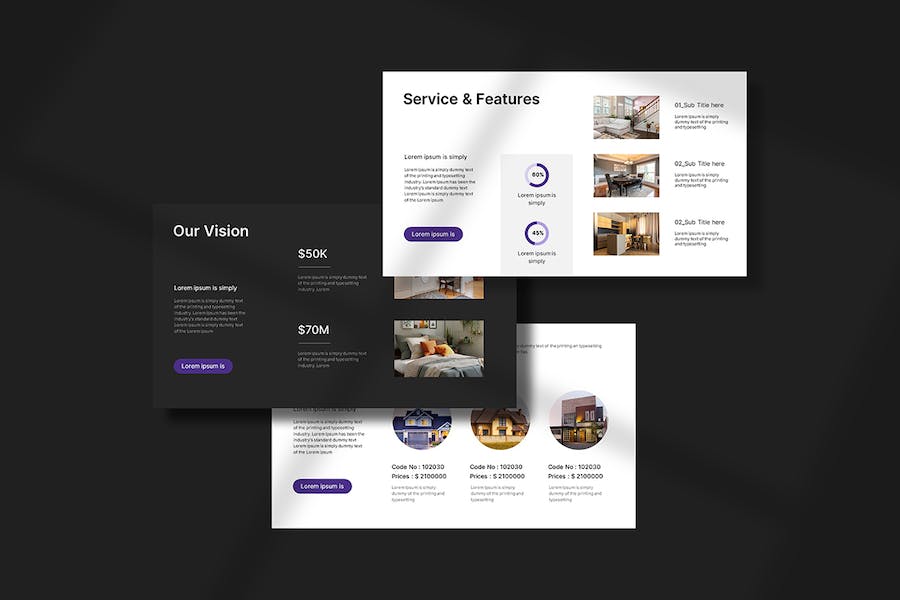 房地产楼盘销售展示介绍PPT模板 - 顶尖PPT