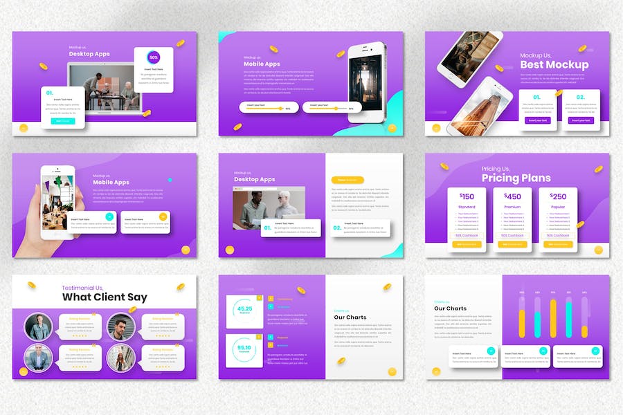 加密货币行业分析投资讲解keynote模板 - 顶尖PPT