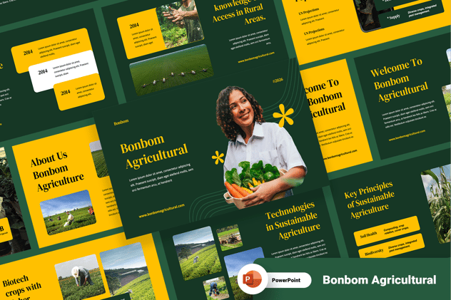 农业领域工作汇报展示PPT模板 - 顶尖PPT