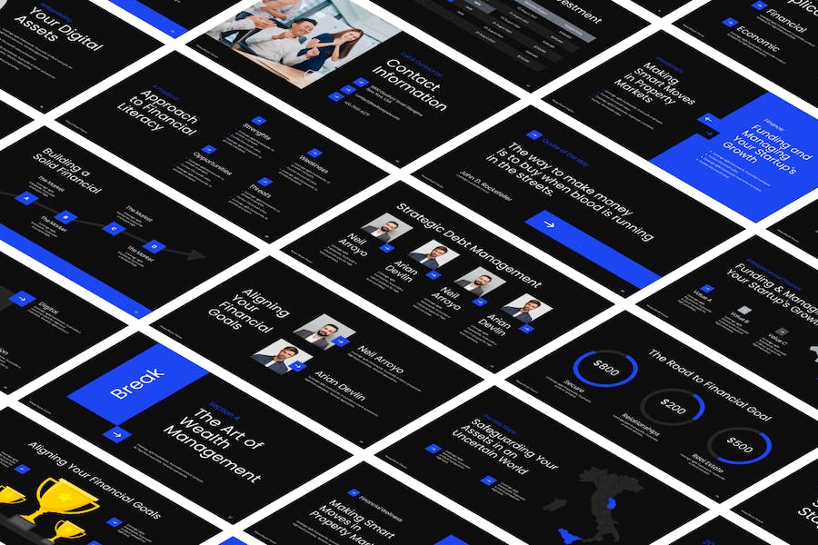 金融投资货币管理方案PPT模板 - 顶尖PPT