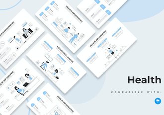 医疗健康护理保健信息图Keynote模板 - 顶尖PPT