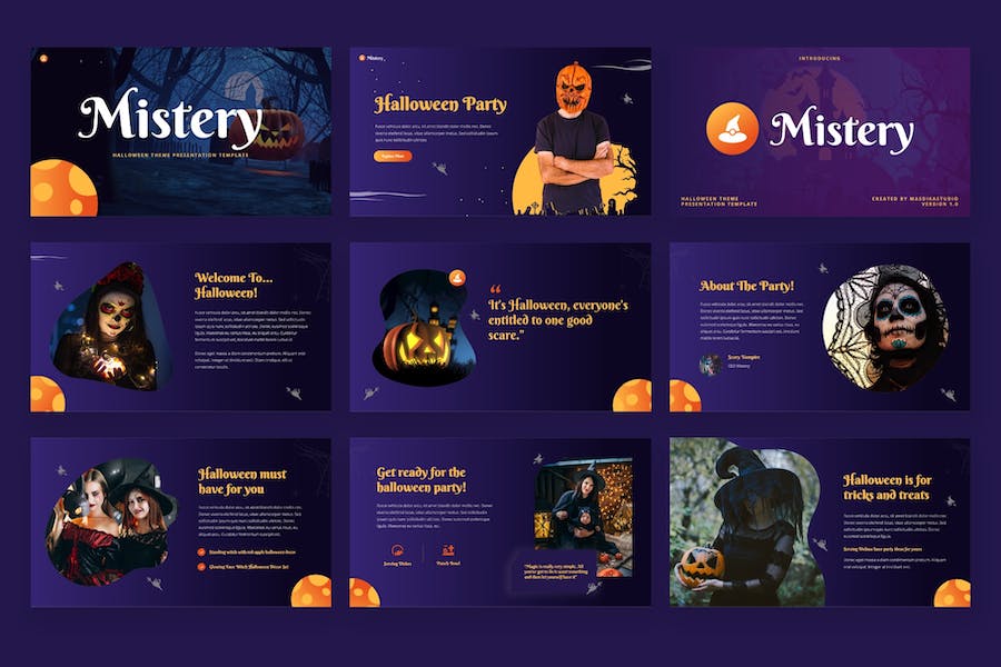 万圣节主题keynote模板 - 顶尖PPT