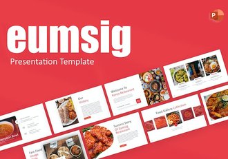 红色餐厅餐饮美食介绍宣传食品PPT模板 - 顶尖PPT