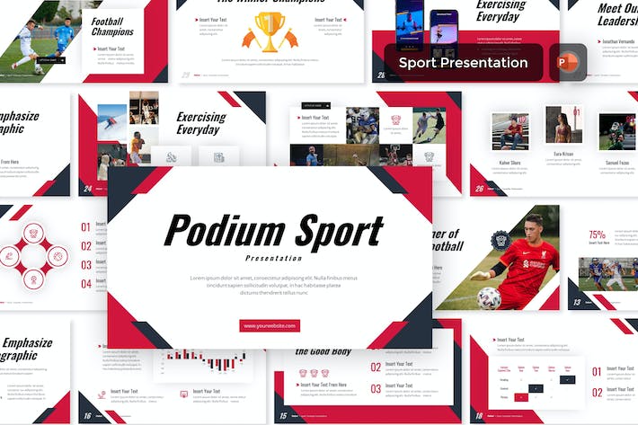 体育竞技颁奖典礼推介PPT模板 - 顶尖PPT