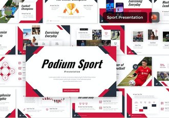 体育竞技颁奖典礼推介PPT模板 - 顶尖PPT