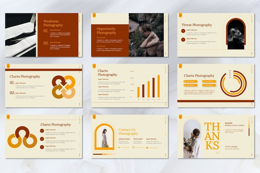 时尚服装品牌推广展示PPT模板 - 顶尖PPT