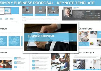 简单商务项目建议书方案Keynote模板 - 顶尖PPT