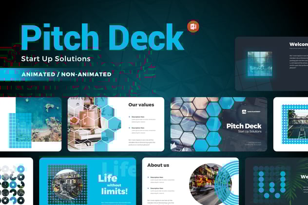 商务图形世界各国地图PPT模板 - 顶尖PPT