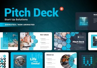 商务图形世界各国地图PPT模板 - 顶尖PPT