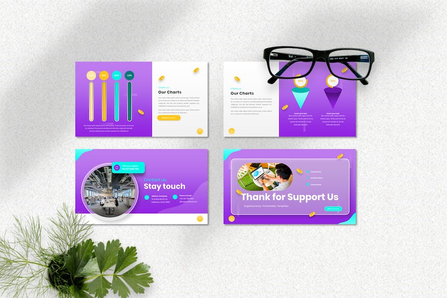 加密货币行业分析投资讲解keynote模板 - 顶尖PPT