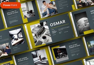 国外商务风格企业介绍团队合作PPT模板 - 顶尖PPT