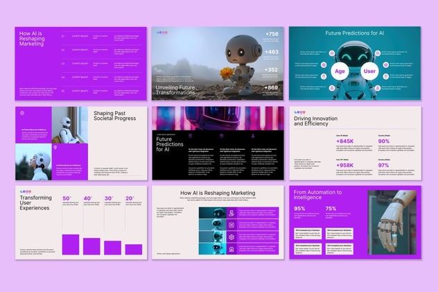 AI科技公司介绍展示PPT模板 - 顶尖PPT
