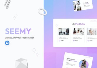 现代课程简历主题Keynote演示模板 - 顶尖PPT