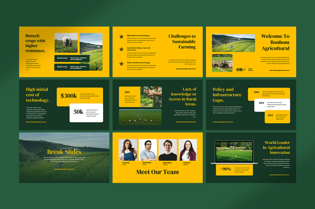 农业领域工作汇报展示PPT模板 - 顶尖PPT